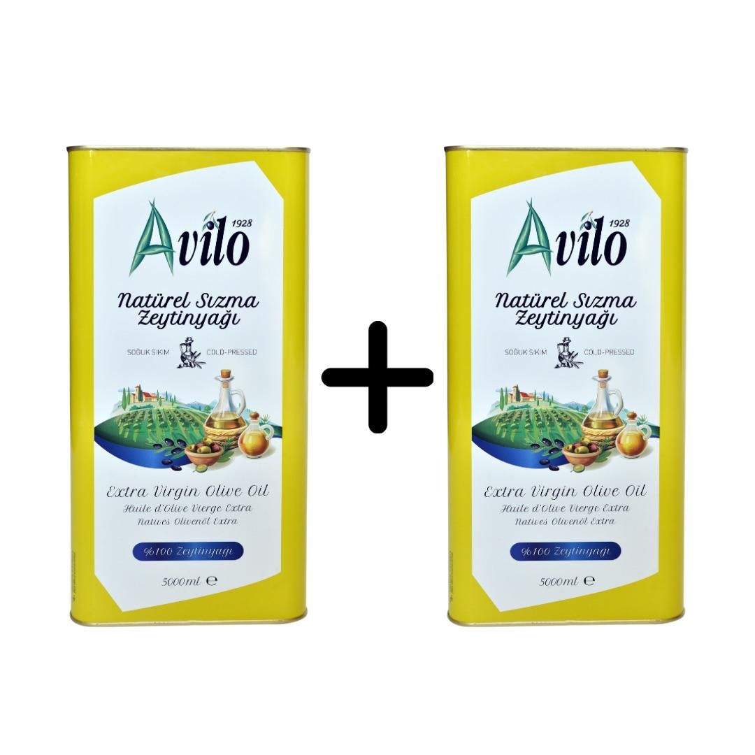 5 Lt Avilo Soğuk Sıkım Natürel Sızma Zeytinyağı - 2'li Avantaj Paketi 2024-2025