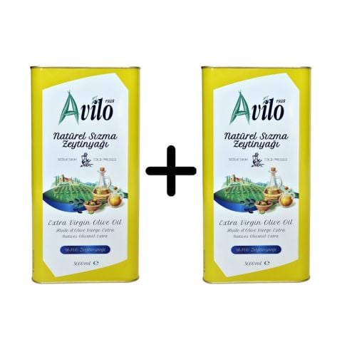 5 Lt Avilo Soğuk Sıkım Natürel Sızma Zeytinyağı - 2'li Avantaj Paketi 2025-2026