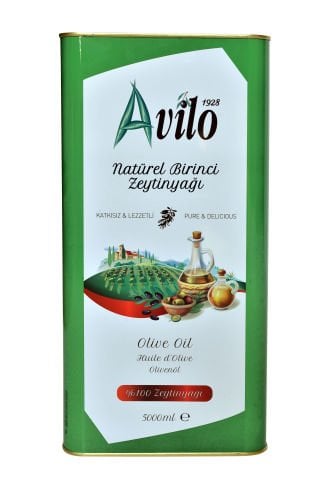 5 Lt Avilo Soğuk Sıkım Natürel Birinci Zeytinyağı