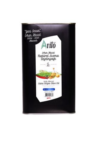 2024 - 2025 Hasadı Erken Hasat Filtresiz 3 Lt Avilo Soğuk Sıkım Natürel Sızma Zeytinyağı