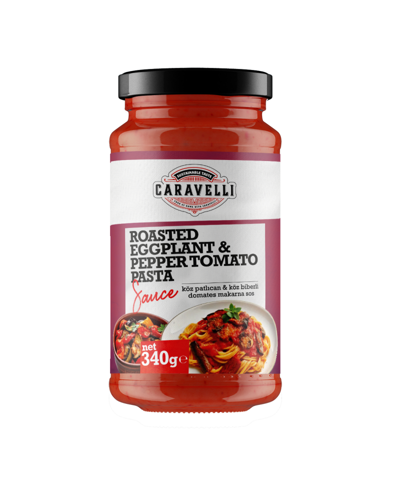 Caravelli Köz Patlıcanlı Biberli Domates Sos - 370 cc