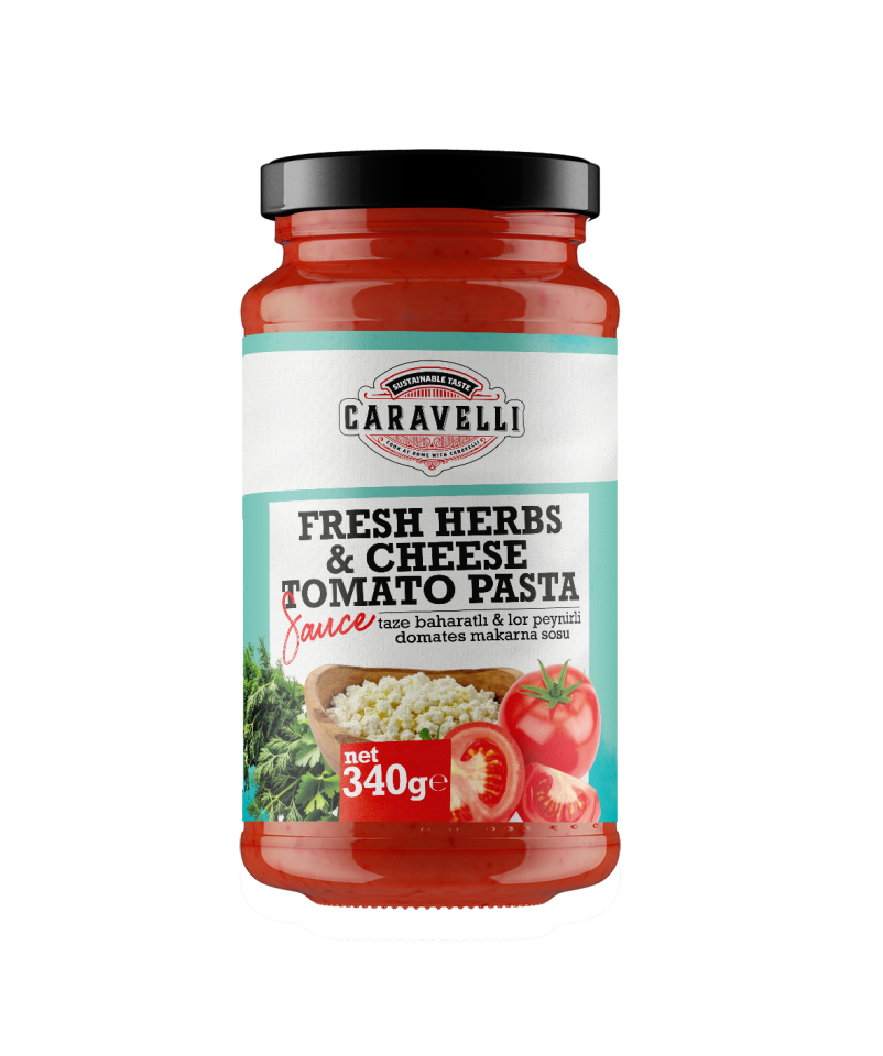 Caravelli Taze Baharatlı Domates Sos - 340 cc