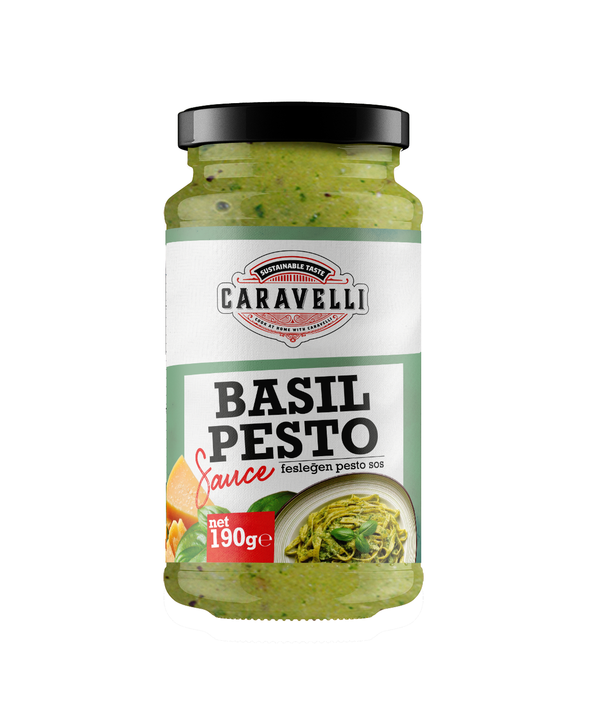 Caravelli Basil Pesto Sos - 190 cc