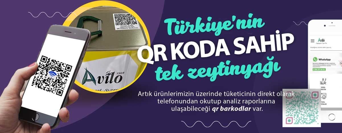 Türkiye'nin QR Barkoda Sahip tek Zeytinyağı